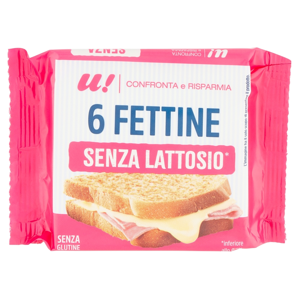 Fettine di Formaggio Senza Lattosio, 150 g, 6 Pezzi